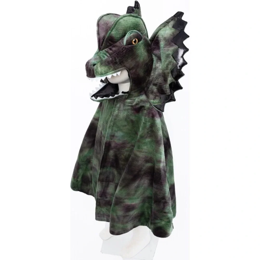 Great Pretenders Grandasaurus Dilophosaurus Dinosaur Cape Costume - Size 4-6 - Picture 2 of 3